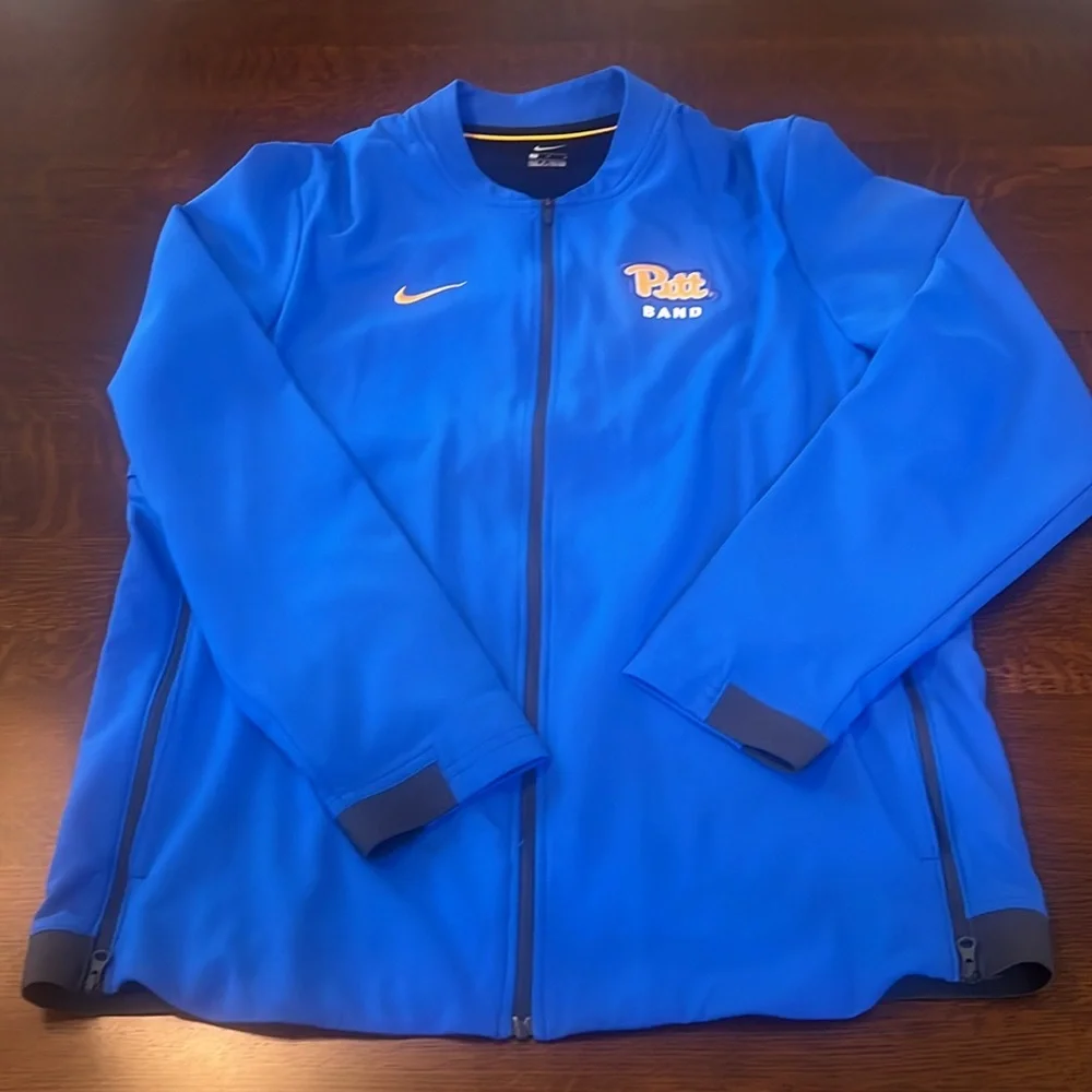Nike University of Pittsburgh  Pitt Band  Zip-Up Hoodie. Mens medium.